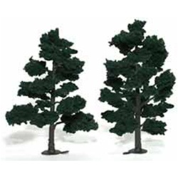 Woodland TR1517 Ready-Made Tree Dark Green 6-7" 2 