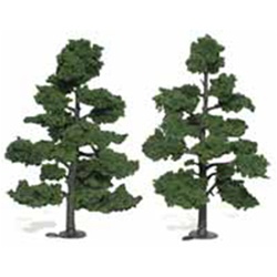 Woodland TR1518 Ready-Made Tree Medium Green 7-8" 2 