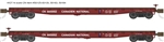 Wheels of Time 50130 N 53'-6" General Service Welded Fish Belly Flatcar Canadian National #665186 