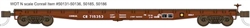 Wheels of Time 50136 N 53'-6" General Service Welded Fish Belly Flatcar Conrail #715523 