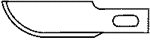 Zona 39923 Replacement Hobby Blade #10 Curved Edge